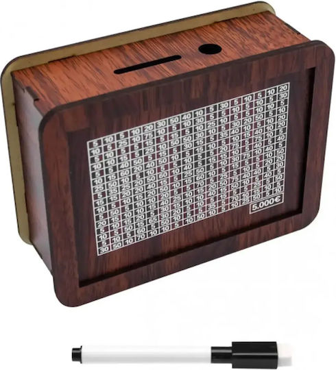 Hölzernes Sparbüchse Mit Marker Notizzettel 17x12.5x6.5 Cm — 1000€
