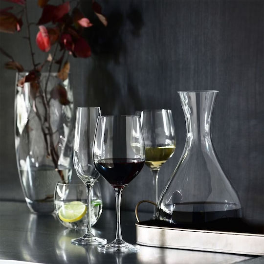 Krosno Harmony White Wine Glass Set Goblets Crystal White 370ml 6 Pieces