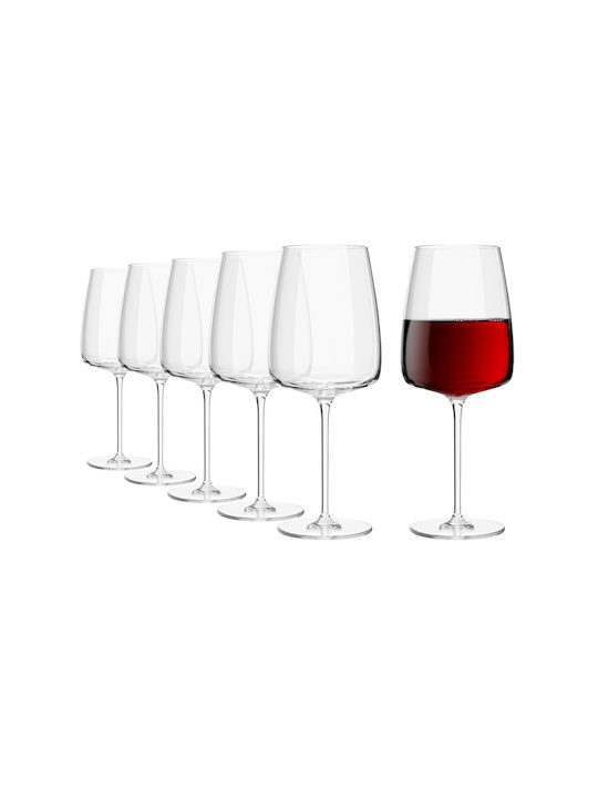 Krosno Set Glasses for White and Red Wine Crystal Goblet 750ml 4 Pieces