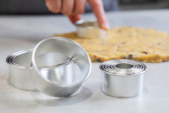 Set 11 Runde Keksausstecher Gerade Kanten Metallisch Kitchen Craft