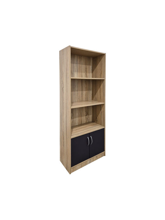 Βιβλιοθήκη Tekaro Μπεζ 60x29x166εκ.