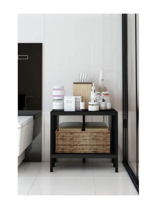 Black Bookcase 55x30x53.5cm