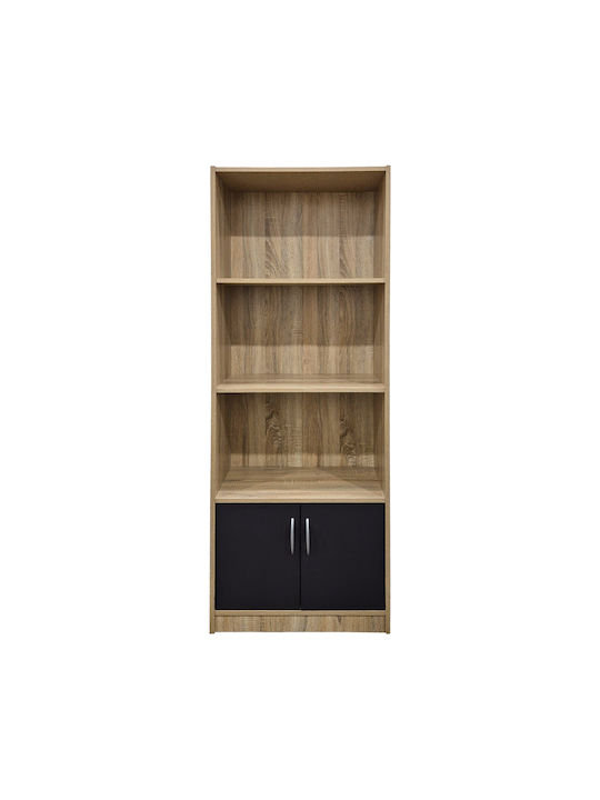 Βιβλιοθήκη Tekaro Μπεζ 60x29x166εκ.