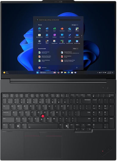 Lenovo Thinkpad E16 Gen 3 16" IPS QHD+ 120Hz (Ultra 5-226V/16GB/512GB SSD/Fără Sistem de Operare) (Tastatură Engleză SUA)