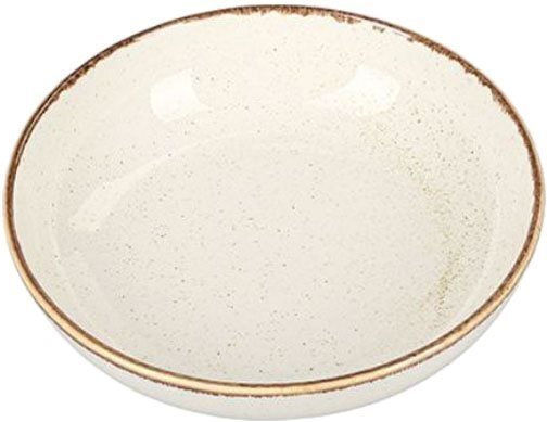 Porland Πιάτο Βαθύ από Πορσελάνη Μπεζ 16cm
