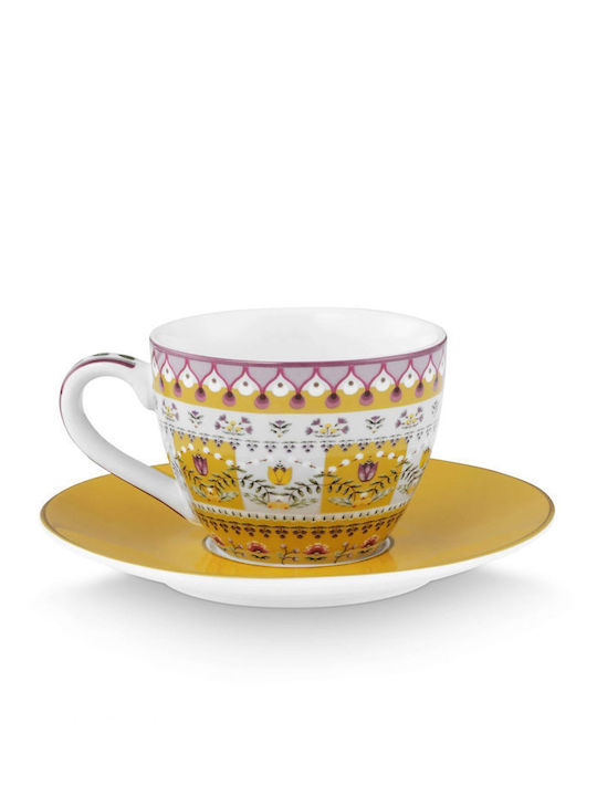 PiP Studio Lily & Lotus Coffee Cup Porcelain Multicolour 120ml