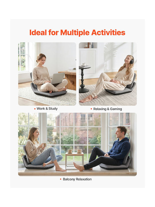 Multifunctional Bean Bag Chair Gray