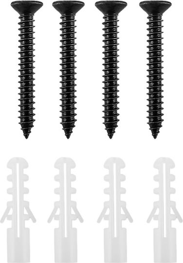 Set 8 Maclean MC-489 Wall Mounts Elastic Wheels Ladders Bicycles Steel Maximum Load 22kg/Arm