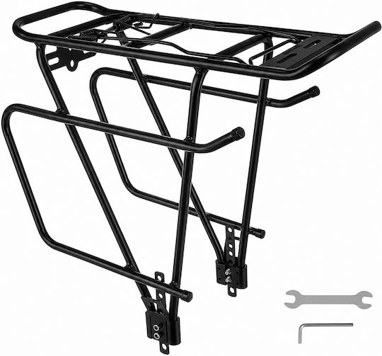 Suport De Bicicletă Montat Pe Cadru Zola Aluminiu Greutate Maximă Suportată 25 Kg 38 X 17 X 36 Cm Negru