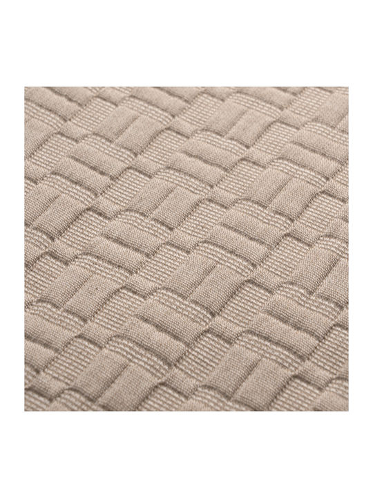 Adam Home Matlasse Romvia Pique Blanket Single 170x270cm Beige