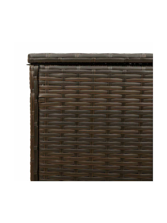 Băncuță De Grădină Cub Pentru Exterior Rattan Maro 100x55x55,5cm