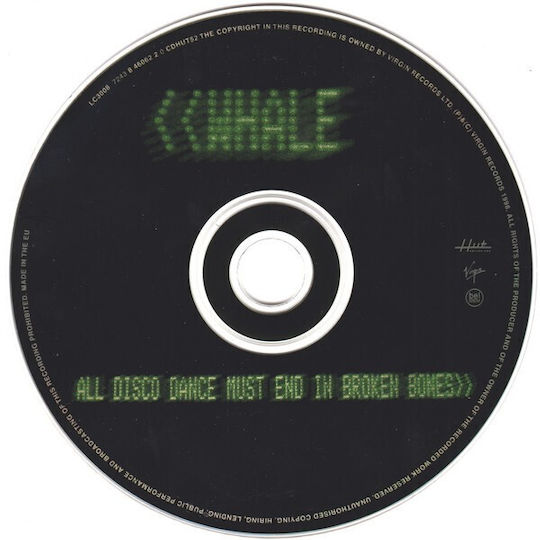 Whale All Disco Dance Must End In Broken Bones Cd