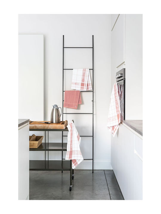 Tiseco Kitchen Towel Made of 100% Cotton in Pink Colour 50x70cm 3 Pieces