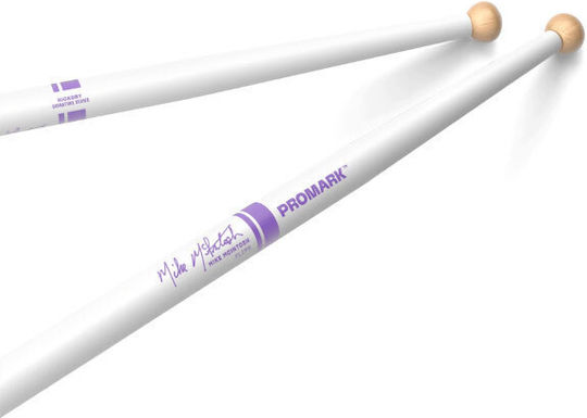 Promark Txdcmm2xw Mike Mcintosh Signature Flips White Drumsticks With Purple Details