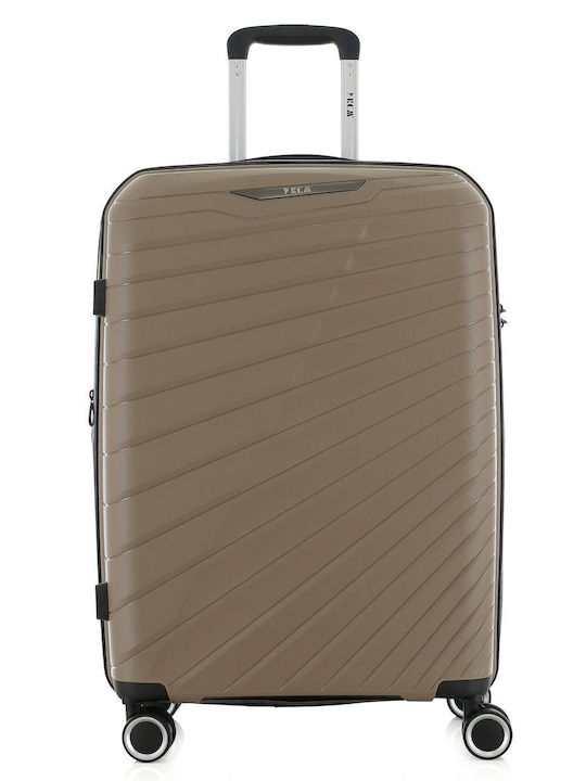 RCM RCM Hart Reise Koffer Beiges Maximalhöhe 68cm Set 2 Stück