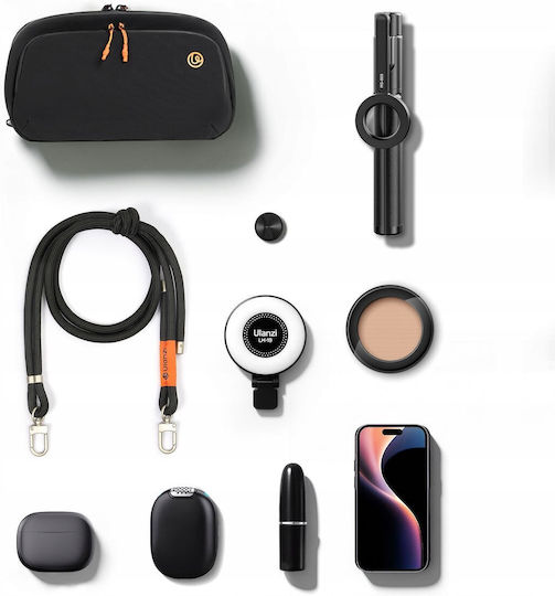 Ulanzi Sling Travel Bag Ulanzi Yy08 2 Liters Cameras Phones Electronics Gaming Photo-video Accessories Material Polyester Solid Protection Lightweight Practical Comfortable To Carry Two Main Compartments Black
