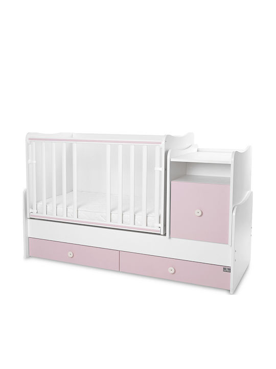 Lorelli Cabrio Babybett Trend Plus Rosa mit Matratze 70x160cm