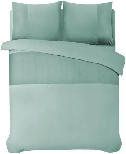 Sleep Time Set Huse Pentru Pilote 200x220cm Dublu Cu 2 Fețe De Pernă Culoare Verde Mentă