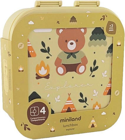 Miniland Plastic Kids Food Container 1.2lt Explorer 89697