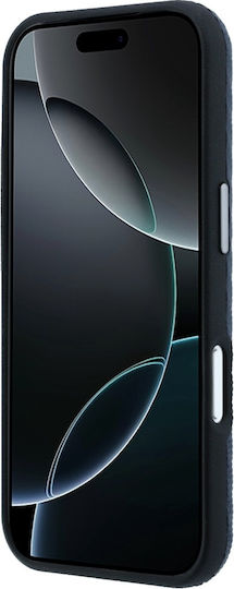 Mercedes-Benz Wood Back Cover Δερμάτινο / Πλαστικό Navy Μπλε (iPhone 17 Pro)
