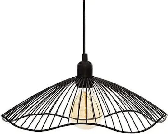 Atmosphera Lumini Suspendate Negru Cu Bază De Bec E27 24.5 Cm