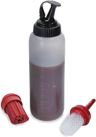 Μπουκάλι Σάλτσας 3 Εναλλάξιμα Άκρα 350 Ml Πλαστικό Masterclass