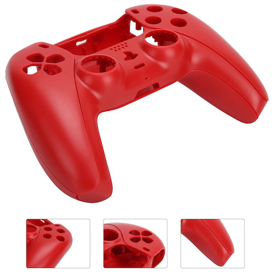 Replacement Shell Controller Replacement Front Rear Full Housing Shell Cover Without Button & Electronics Controller Sony Playstation 5 PS5 Gamepad Dualsense Edge Controller BDM-010 to BDM-050 Red Code 1-game334