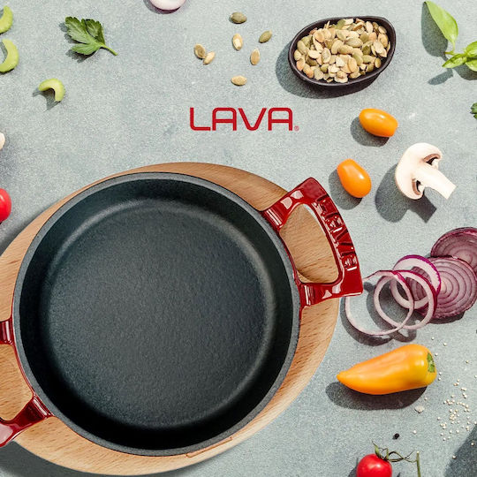 Lava Saganaki Cast Iron with Enamel Coating 20cm