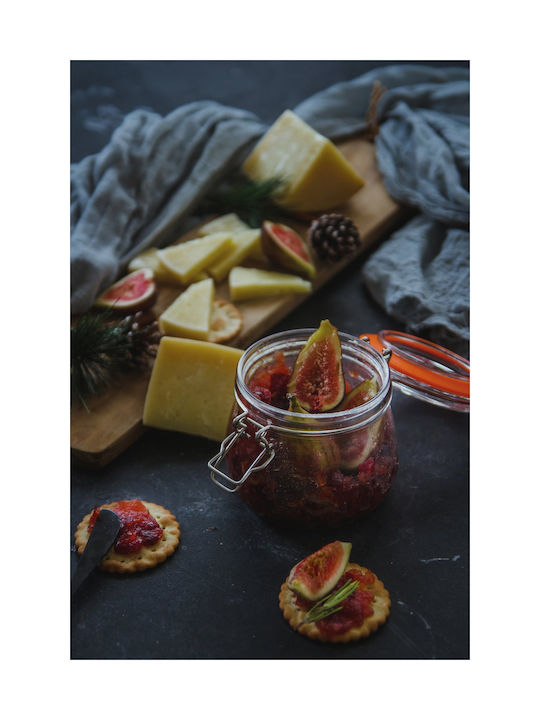 Kitchen Craft Βάζο Γενικής Χρήσης με Καπάκι Γυάλινο Διάφανο 750ml 1τμχ