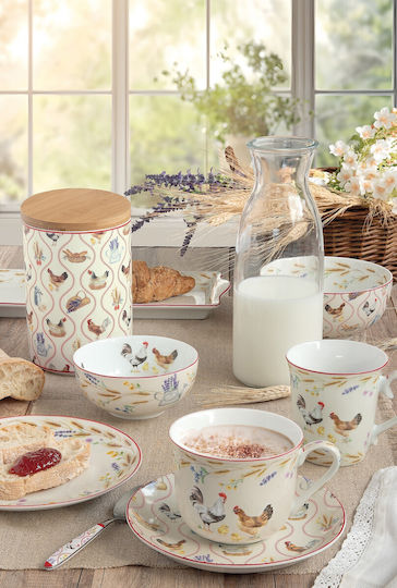 Easylife General Use Vase with Lid Made of Porcelain 1000ml Easylife General Use Vase with Lid Made of Porcelain 1000ml