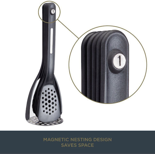Kitchen Craft Kochgeschirr-Sets aus Silikon Mit Ständer 5 Stück