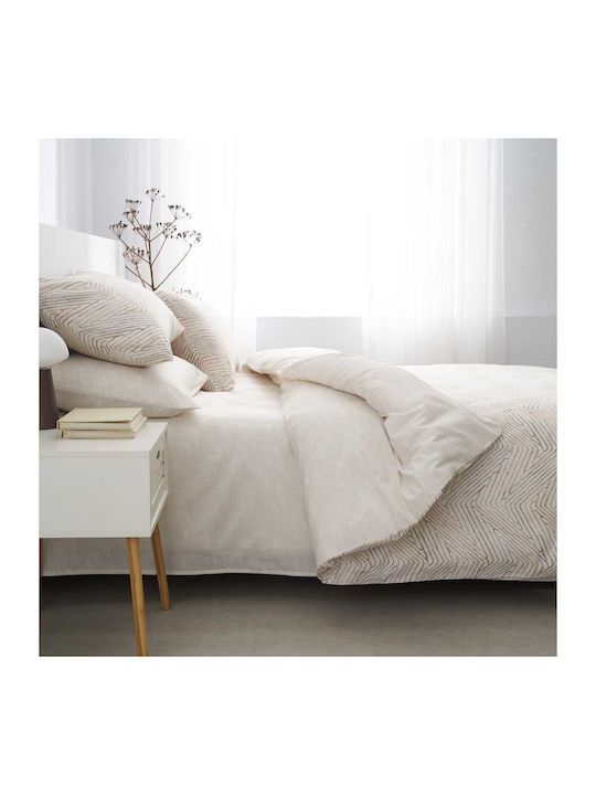 Vesta Home Ariadni Σετ Σεντόνια Διπλά 200x270εκ. Μπεζ (4τμχ)