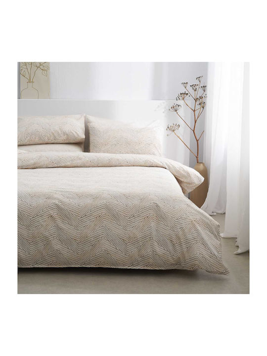 Vesta Home Ariadni Σετ Σεντόνια Διπλά 200x270εκ. Μπεζ (4τμχ)