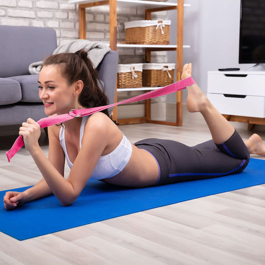 Комплект 2 Колана За Йога Relaxdays 250x3.8x0.2см Памук Различни Цветове