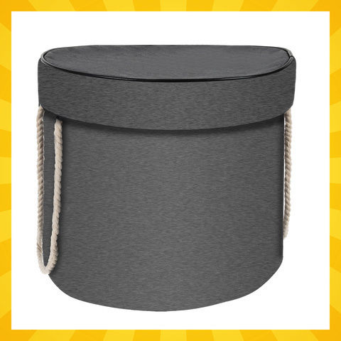 Kruzzel Children's Storage Basket Made of Fabric Gray
