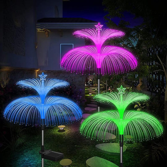 Set of 2 Spiked Solar Lights RGB with Photocell