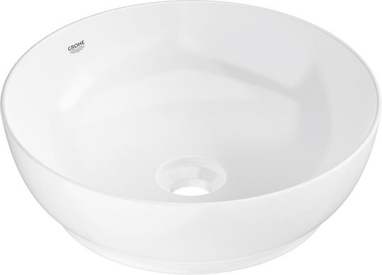 Grohe Essence Επικαθήμενος Νιπτήρας Κεραμικός με Μπαταρία 40x40cm Ελευθερης Τοποθετησης Grohe Essence Επικαθήμενος Νιπτήρας Κεραμικός με Μπαταρία 40x40cm Ελευθερης Τοποθετησης