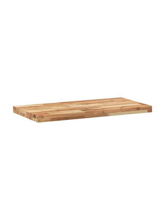 vidaXL Rectangular Bookcase Shelf Made of Solid Wood Brown 80x40x4cm 3279637 3 Pieces