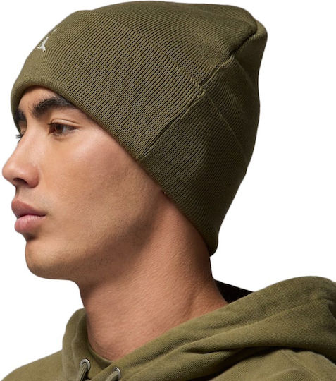 Peak Beanie Unisex Σκούφος Πλεκτός σε Πράσινο χρώμα