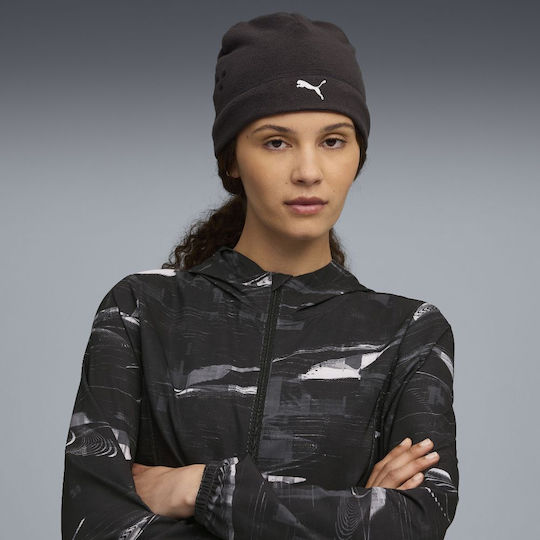 Beanie Unisex Σκούφος Πλεκτός σε Μαύρο χρώμα