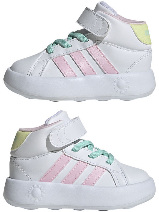 Grand Court GRAND COURT Kinder Sneakers Hoch mit Klettverschluss Weiß