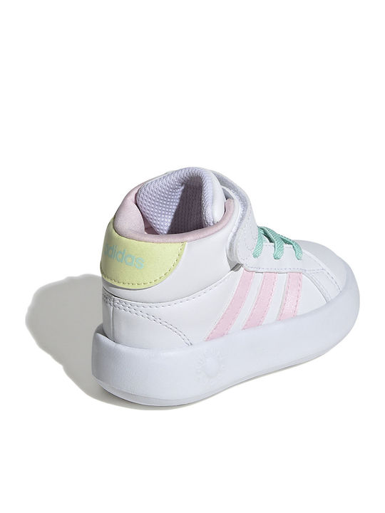 Grand Court GRAND COURT Kinder Sneakers Hoch mit Klettverschluss Weiß