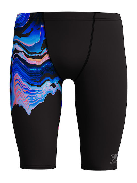Speedo Placement Ανδρικό Αγωνιστικό Jammer Μαγιό Κολύμβησης Μαύρο