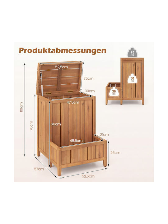 Costway Planter Box Din Lemn Natural Costway Planter Box Din Lemn Natural