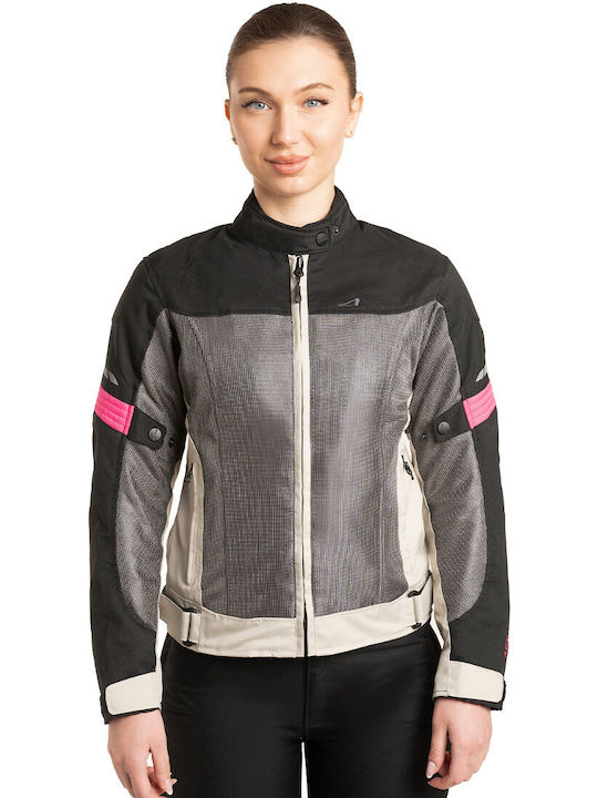 AGVpro Zina Damen Reitjacke Sommer Grau/Rosa AGVpro Zina Damen Reitjacke Sommer Grau/Rosa
