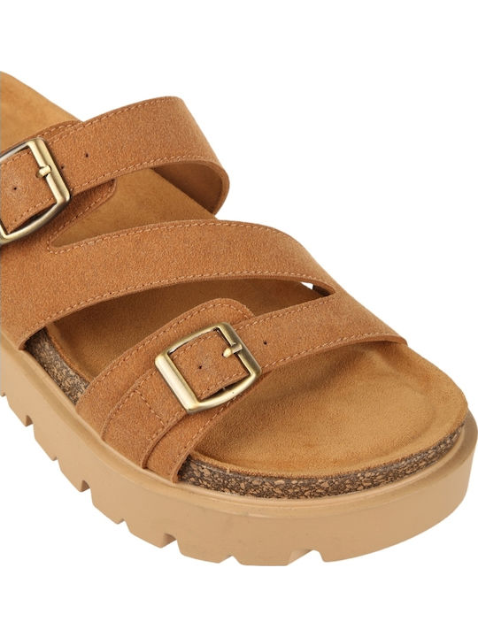 Women's Flat Sandals Brown