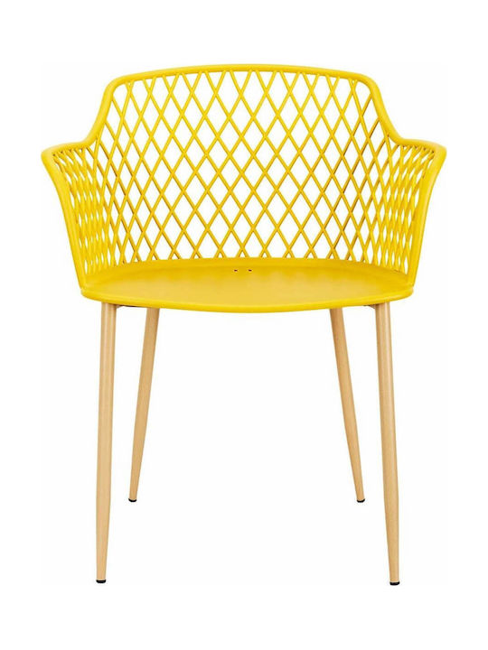 Outdoor Polypropylene Armchair Malaga Yellow