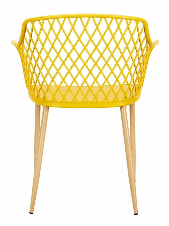 Outdoor Polypropylene Armchair Malaga Yellow
