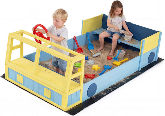 Costway Sandkasten Spielzeug Beige