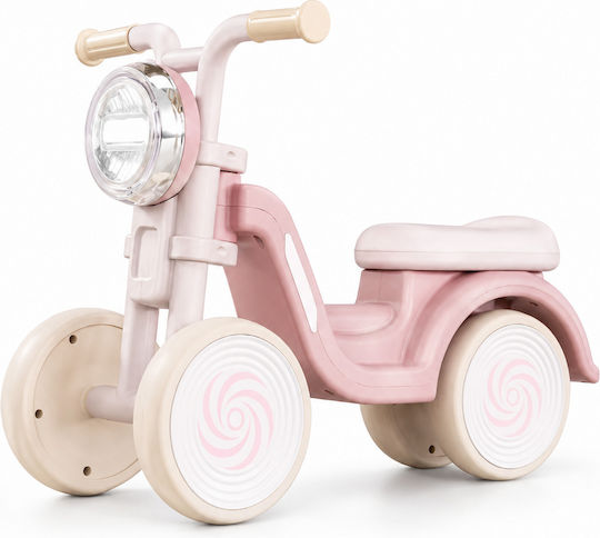 Kinderdreirad Balance Bike Ride-On mit 3 Rädern und Bequemer Sitz Rosa